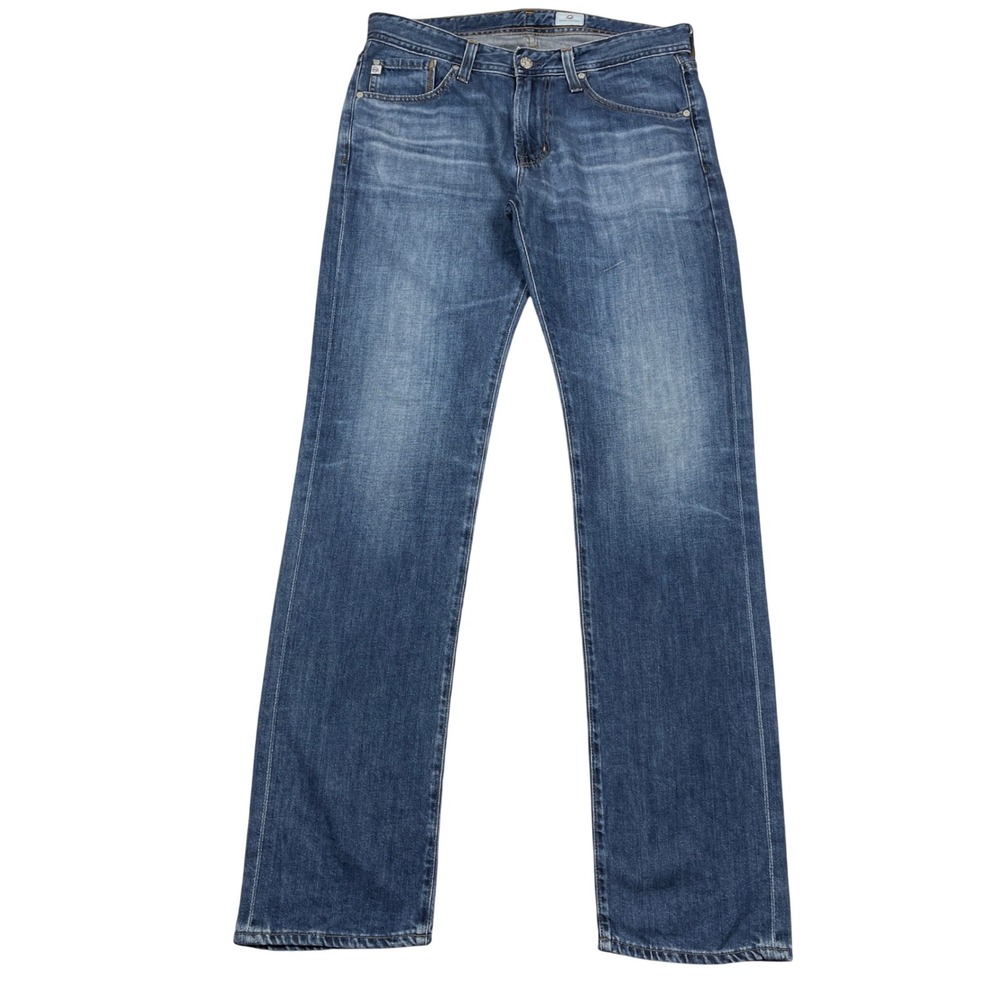 AG Jeans Mens 32 Blue The Graduate Tailored Leg Denim Designer Casual Classic